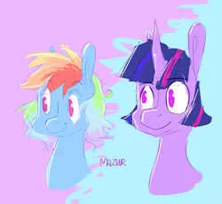 Size: 2671x2455 | Tagged: artist:mazuuur, derpibooru import, rainbow dash, safe, twilight sparkle