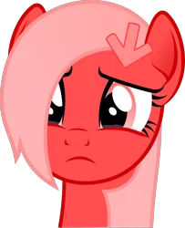 Size: 1700x2094 | Tagged: safe, artist:arifproject, derpibooru import, oc, oc:downvote, ponified, unofficial characters only, pony, derpibooru, bust, crying, derpibooru ponified, frown, meta, sad, simple background, solo, transparent background, vector