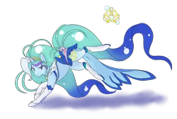 Size: 1331x894 | Tagged: safe, artist:kourabiedes, derpibooru import, ponified, earth pony, pony, crossover, cure mermaid, go princess precure, kaido minami, magical girl, minami kaido, pretty cure, simple background, solo, transparent background