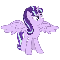 Size: 500x500 | Tagged: alicorn, alicornified, artist needed, derpibooru import, princess, princess starlight glimmer, race swap, safe, simple background, solo, starlicorn, starlight glimmer, this will end in communism, transparent background, xk-class end-of-the-world scenario