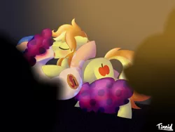Size: 1600x1200 | Tagged: suggestive, artist:timidwithapen, derpibooru import, braeburn, oc, oc:timid cookie, beanie, clothes, french kiss, gay, hat, kissing, male, tongue out