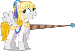 Size: 7246x5000 | Tagged: safe, artist:xenoneal, derpibooru import, oc, oc:caramel splash, unofficial characters only, pegasus, pony, absurd resolution, clothes, female, helmet, jousting, mare, simple background, solo, transparent background, vector