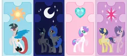 Size: 1844x820 | Tagged: artist:blurryface213, derpibooru import, hybrid, interspecies offspring, oc, offspring, parent:discord, parent:flash sentry, parent:king sombra, parent:princess celestia, parent:princess luna, parents:dislestia, parents:flashlight, parents:lumbra, parent:twilight sparkle, princess flurry heart, safe