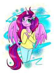 Size: 1000x1414 | Tagged: alicorn, alicorn oc, anthro, artist:andy-lobart7, derpibooru import, oc, safe, simple background, solo, transparent background, unofficial characters only