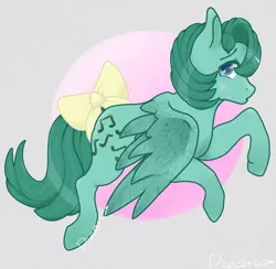 Size: 1024x1000 | Tagged: safe, artist:dreamcreationsink, artist:dreamilil, derpibooru import, medley, pony, bow, g1, solo, tail bow