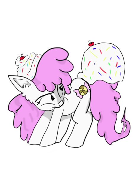 Size: 5400x7200 | Tagged: absurd resolution, artist:foxsystem12x, candy, derpibooru import, fluffy, food, gum, oc, oc:sugarsprinkles, pink, safe, solo, sprinkles, unofficial characters only