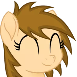 Size: 422x422 | Tagged: safe, artist:peahead, derpibooru import, oc, oc:stellar winds, unofficial characters only, pony, my little pony: the movie, bust, eyes closed, female, happy, mare, movie accurate, portrait, simple background, smiling, solo, transparent background, vector