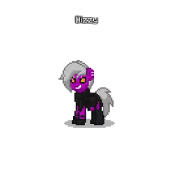 Size: 400x400 | Tagged: safe, derpibooru import, pony, pony town, 2spot, bloody bunny: first blood, dizzyland carousel horse, pony reference, possibly pony related, purple blade, razor mane, simple background, transparent background