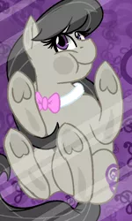 Size: 480x800 | Tagged: safe, artist:jen-neigh, derpibooru import, octavia melody, earth pony, pony, against glass, bowtie, cute, female, glass, head turn, looking at you, mare, phone wallpaper, solo, tavibetes, underhoof, wallpaper