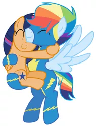 Size: 1508x1984 | Tagged: artist:thunderspeedyt, clothes, derpibooru import, oc, oc:spectrum speed, oc:starburst, offspring, parent:rainbow dash, parents:flashburst, parent:soarin', parents:soarindash, safe, uniform, unofficial characters only, wonderbolts uniform