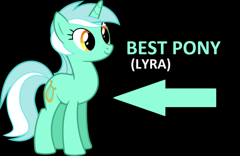 Size: 1564x1018 | Tagged: safe, derpibooru import, lyra heartstrings, pony, unicorn, arrow, best pony, black background, cute, female, lyrabetes, mare, simple background, smiling, solo, standing, text