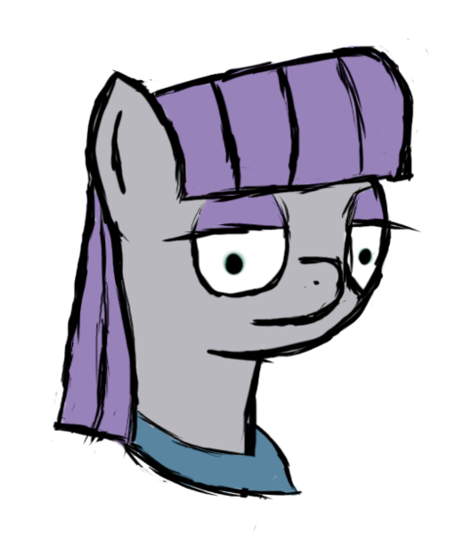 Size: 532x614 | Tagged: safe, artist:thepristineeye, derpibooru import, maud pie, earth pony, pony, bust, female, mare, portrait, simple background, solo, transparent background