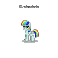 Size: 400x400 | Tagged: safe, derpibooru import, oc, oc:stratopolaris, unofficial characters only, pegasus, pony, pony town, mascot, metal, power metal, stratovarius