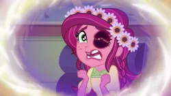 Size: 1280x720 | Tagged: semi-grimdark, derpibooru import, edit, edited screencap, screencap, gloriosa daisy, equestria girls, legend of everfree, abuse, abuse edit, black eye, edgy, eqg abuse edits, female, gloriosabuse, sad