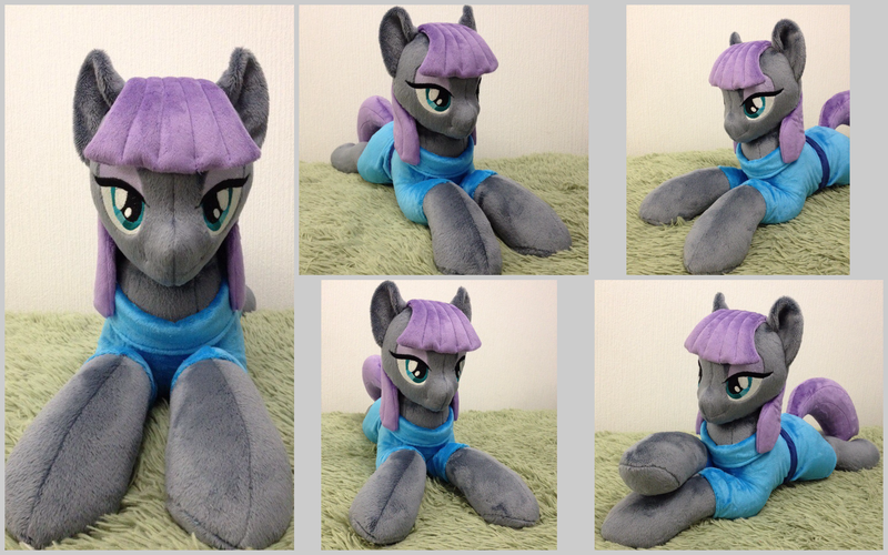 Size: 2560x1600 | Tagged: safe, artist:burgunzik, derpibooru import, maud pie, pony, irl, photo, plushie, prone, solo