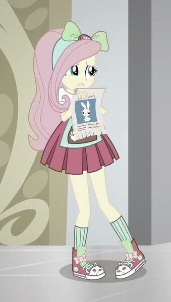 Size: 381x675 | Tagged: safe, derpibooru import, screencap, fluttershy, eqg summertime shorts, equestria girls, good vibes, converse, shoes, sneakers, solo