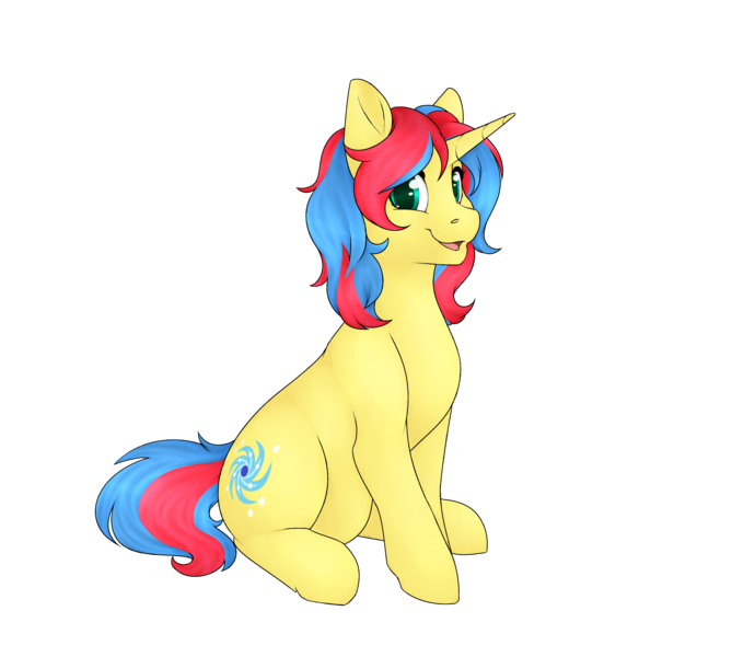 Size: 3493x3037 | Tagged: safe, artist:honiibree, derpibooru import, oc, oc:stormfall drizzle, unofficial characters only, pony, unicorn, simple background, smiling, solo, transparent background