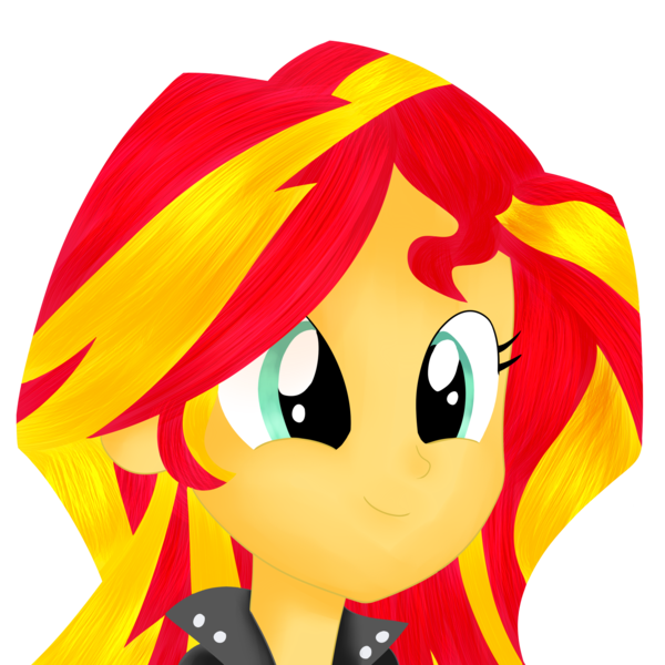 Size: 2000x2000 | Tagged: safe, artist:dragonfoorm, derpibooru import, sunset shimmer, equestria girls, rainbow rocks, bust, cute, happy, portrait, shimmerbetes, shimmersmile, simple background, smiling, solo, transparent background