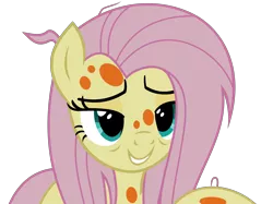 Size: 5722x4291 | Tagged: safe, artist:jhayarr23, derpibooru import, fluttershy, pegasus, pony, a health of information, absurd resolution, adorasexy, bedroom eyes, cute, female, lidded eyes, mare, sexy, shyabetes, sick, simple background, solo, spots, swamp fever, transparent background