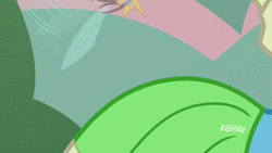 Size: 1280x720 | Tagged: safe, derpibooru import, edit, edited screencap, screencap, fluttershy, meadowbrook, bee, earth pony, flash bee, pony, a health of information, animated, bee sting, female, literal butthurt, mare, no sound, slow motion, webm