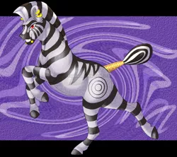 Size: 1012x899 | Tagged: safe, artist:bijutsuyoukai, derpibooru import, oc, oc:follow lead, unofficial characters only, zebra, male, rearing, solo, zebra oc