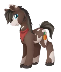 Size: 1024x1203 | Tagged: safe, artist:dusthiel, derpibooru import, oc, oc:clover patch, unofficial characters only, earth pony, pony, bandana, commission, looking at you, male, simple background, solo, stallion, transparent background