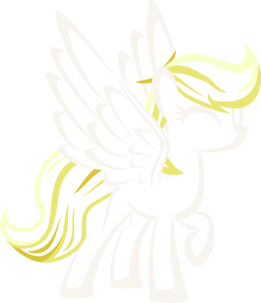 Size: 4078x4729 | Tagged: safe, artist:up1ter, derpibooru import, oc, oc:dandelion blossom, unofficial characters only, pony, absurd resolution, eyes closed, female, lineart, mare, raised hoof, simple background, solo, spread wings, transparent background, vector, wings