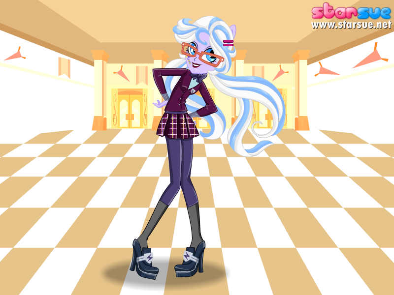 Size: 800x600 | Tagged: safe, artist:user15432, derpibooru import, sugarcoat, equestria girls, friendship games, clothes, crystal prep academy, crystal prep academy uniform, crystal prep shadowbolts, glasses, hand on hip, hasbro, hasbro studios, high heels, ponied up, pony ears, school uniform, shoes, solo, starsue