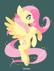 Size: 1200x1573 | Tagged: safe, artist:snow angel, derpibooru import, fluttershy, pegasus, pony, cute, female, heart, heart eyes, mare, name, profile, shyabetes, simple background, smiling, solo, spread wings, wingding eyes, wings