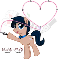 Size: 900x924 | Tagged: safe, artist:jhayarr23, derpibooru import, oc, oc:crescend cinnamon, unofficial characters only, earth pony, pony, cutie mark background, male, ponysona, simple background, smiling, solo, stallion, transparent background