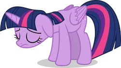 Size: 7000x3957 | Tagged: safe, artist:luckreza8, derpibooru import, twilight sparkle, twilight sparkle (alicorn), alicorn, pony, fame and misfortune, .svg available, absurd resolution, eyes closed, female, mare, sad, simple background, solo, transparent background, vector