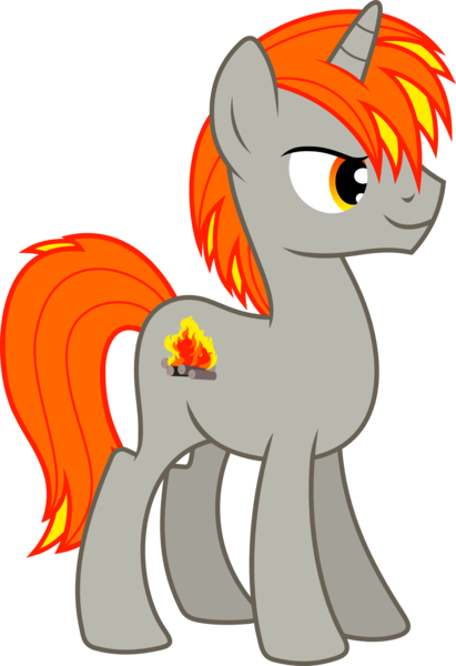 Size: 1500x2190 | Tagged: safe, artist:floppychiptunes, derpibooru import, oc, oc:tinderbox, unofficial characters only, pony, unicorn, male, simple background, solo, stallion, transparent background, vector