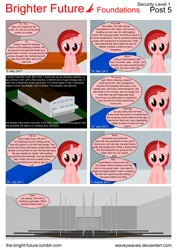 Size: 5656x8000 | Tagged: safe, artist:waveywaves, derpibooru import, oc, oc:ruby rey, unofficial characters only, pony, comic:brighter future, absurd resolution, comic, vector