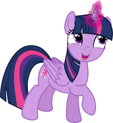 Size: 1799x1950 | Tagged: safe, artist:davidsfire, derpibooru import, twilight sparkle, twilight sparkle (alicorn), alicorn, pony, female, magic, mare, open mouth, simple background, smiling, solo, transparent background, vector