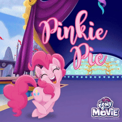 Size: 270x270 | Tagged: safe, derpibooru import, official, screencap, applejack, pinkie pie, pony, seapony (g4), my little pony: the movie, animated, eyes closed, gif, happy, jumping, my little pony logo, pronking, seaponified, seapony applejack, seapony pinkie pie, smiling, species swap, swimming, that pony sure does love being a seapony, transformation