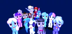 Size: 1630x775 | Tagged: 3d, american independence day, amethyst star, artist:mario-mcfly, bon bon, cloudchaser, derpibooru import, derpy hooves, dinky hooves, doctor whooves, independence day, linky, lyra heartstrings, mmd, oc, octavia melody, safe, shoeshine, sweetie drops, time turner, united states, vinyl scratch