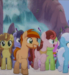 Size: 231x250 | Tagged: suggestive, derpibooru import, edit, edited screencap, screencap, code red, pony, my little pony: the movie, animated, female, gif, implied sex, lewd, male, mare, stallion, want