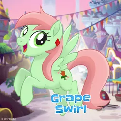 Size: 1080x1080 | Tagged: safe, derpibooru import, oc, oc:grape swirl, unofficial characters only, pegasus, pony, my little pony: the movie, mlp movie pony maker, solo