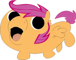 Size: 680x538 | Tagged: artist:applebeans, derpibooru import, edit, oh boy, safe, scootaloo