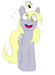 Size: 796x1081 | Tagged: safe, artist:unitress, derpibooru import, derpy hooves, bee, insect, pony, female, mare, simple background, solo, transparent background, vector