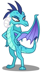 Size: 563x948 | Tagged: artist:luchita27, derpibooru import, dragon, dragoness, female, princess ember, raised eyebrow, safe, simple background, solo, transparent background, vector