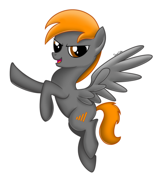 Size: 1549x1784 | Tagged: safe, artist:smartcookiepone, derpibooru import, oc, oc:thorinair, unofficial characters only, pegasus, pony, male, solo