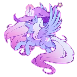 Size: 1000x1000 | Tagged: safe, artist:muuhi, derpibooru import, trixie, twilight sparkle, alicorn, pony, alicornified, female, flying, four eyes, fusion, glowing horn, lesbian, looking back, mare, multiple eyes, race swap, shipping, simple background, transparent background, twixie, xk-class end-of-the-world scenario