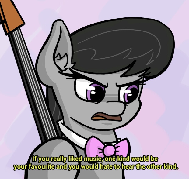 Size: 621x586 | Tagged: safe, artist:plunger, derpibooru import, octavia melody, ponified, earth pony, pony, /mu/, 4chan, arthur, bowtie, cello, drawthread, female, mare, music, musical instrument, scowl, simple background, solo, text
