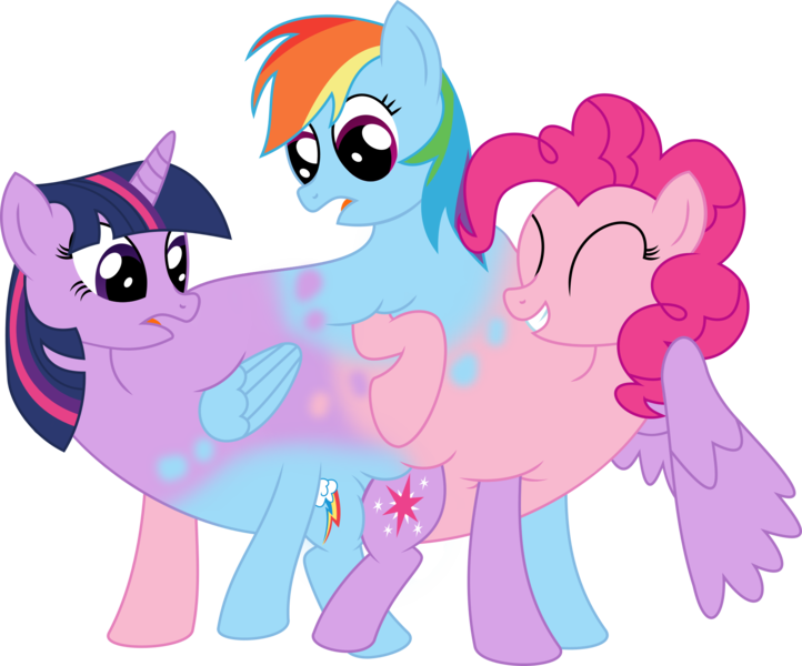Size: 2000x1663 | Tagged: alicorn, artist:mlpconjoinment, body horror, bunnicula, conjoined, conjoined triplets, derpibooru import, fusion, hilarious in hindsight, hydra pony, it all started when i was born, lol, multiple heads, pinkie pie, polyamory, rainbow dash, safe, simple background, spongebob squarepants, squidbob tentaclepants, three-headed pony, three heads, together forever, transparent background, triple header, twidashpie, twilight sparkle, twilight sparkle (alicorn), wat, we have become one, what has magic done, wtf