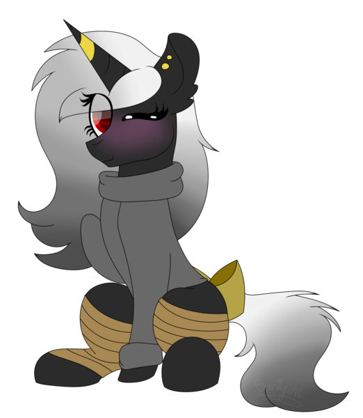 Size: 2581x2964 | Tagged: safe, artist:tomboygirl45, derpibooru import, oc, oc:baked potato, unofficial characters only, unicorn, bow, clothes, female, high res, mare, one eye closed, simple background, sitting, solo, tail bow, transparent background, wink