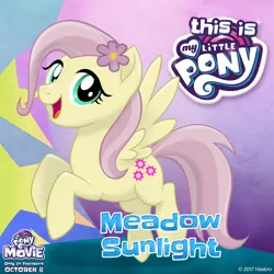 Size: 1080x1080 | Tagged: derpibooru import, logo, mlp movie pony maker, my little pony: the movie, not fluttershy, oc, oc:meadow sunlight, safe, unofficial characters only