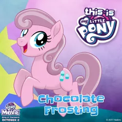 Size: 1080x1080 | Tagged: derpibooru import, logo, mlp movie pony maker, my little pony: the movie, oc, oc:chocolate frosting, safe, unofficial characters only