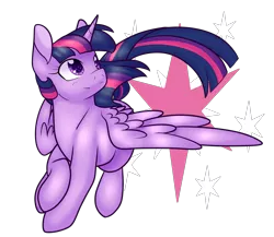 Size: 2203x1908 | Tagged: safe, artist:cloureed, derpibooru import, twilight sparkle, twilight sparkle (alicorn), alicorn, pony, cutie mark background, female, looking offscreen, mare, simple background, solo, transparent background