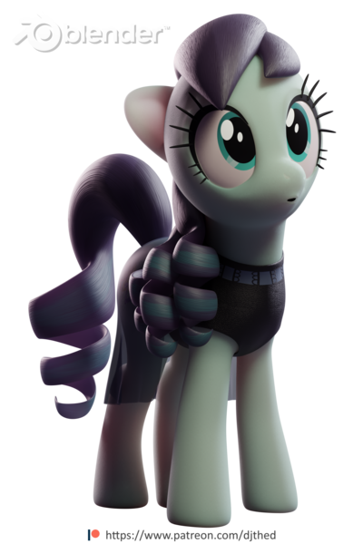 Size: 1440x2160 | Tagged: safe, artist:therealdjthed, derpibooru import, coloratura, earth pony, pony, 3d, 3d model, :o, blender, cute, cycles, cycles render, female, mare, model:djthed, open mouth, patreon, patreon logo, rara, rarabetes, simple background, solo, transparent background